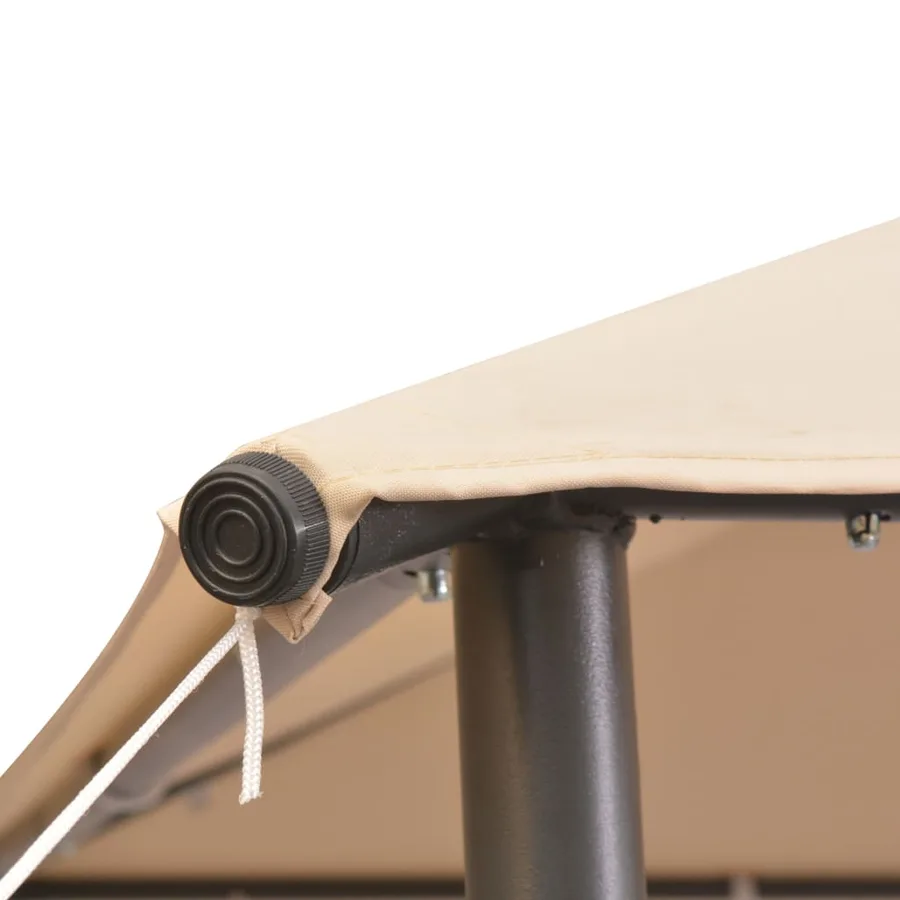 Chapiteau tente 3 x 3 m Beige Acier - 4