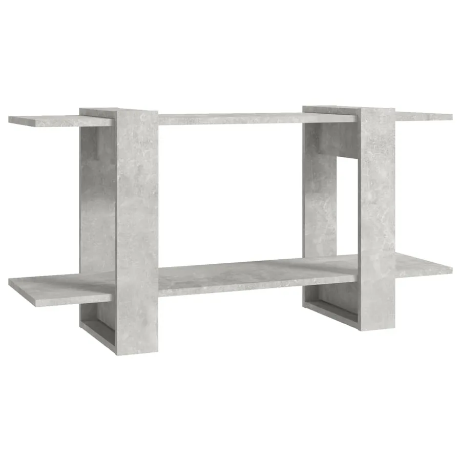 Bibliothèque Gris béton 100x30x51 cm bois d'ingénierie - 2