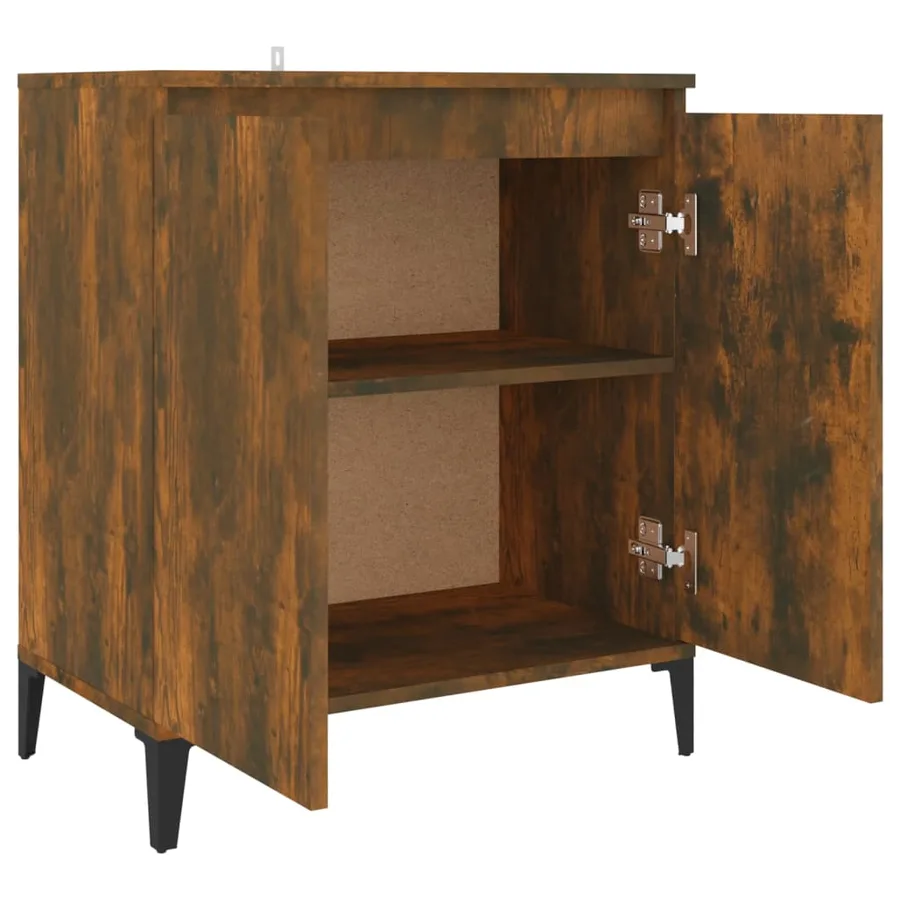 Buffet Chêne fumé 60x35x70 cm Bois d'ingénierie - 5