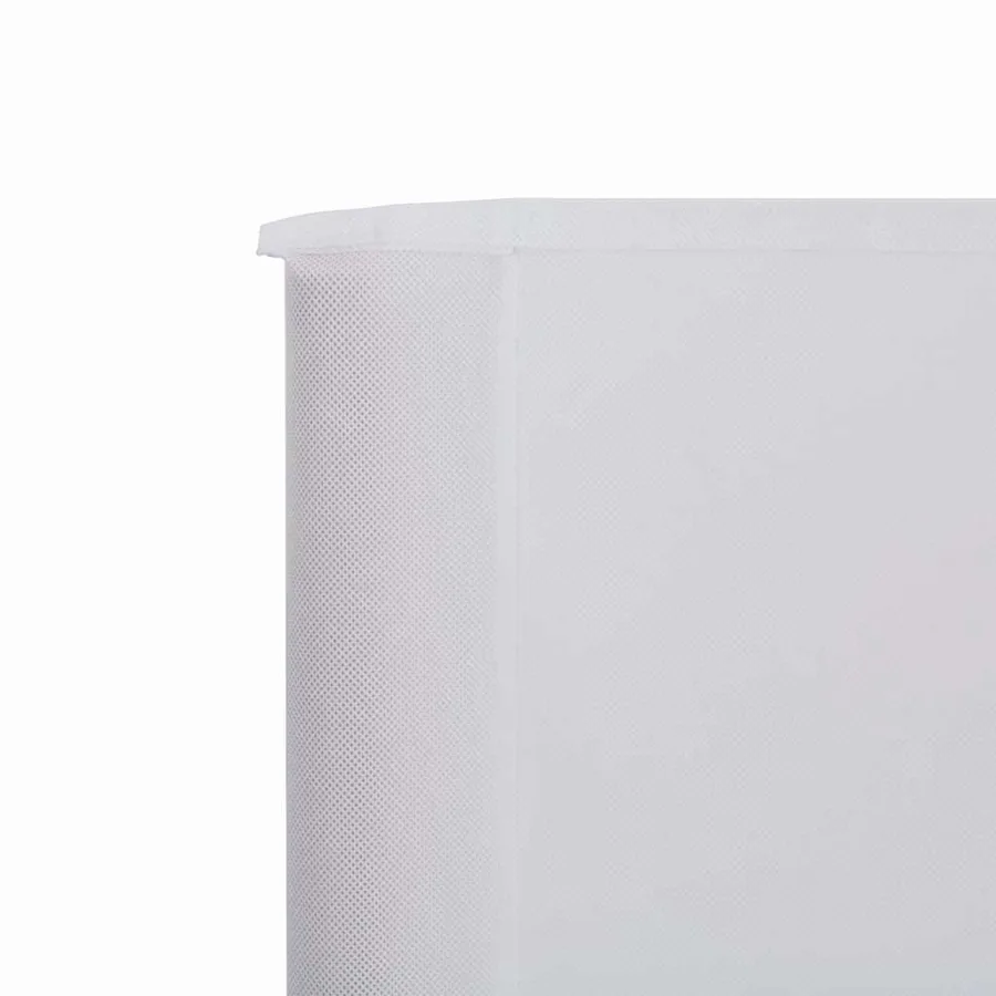 Paravent 6 panneaux Tissu 800 x 160 cm Blanc sable - 4
