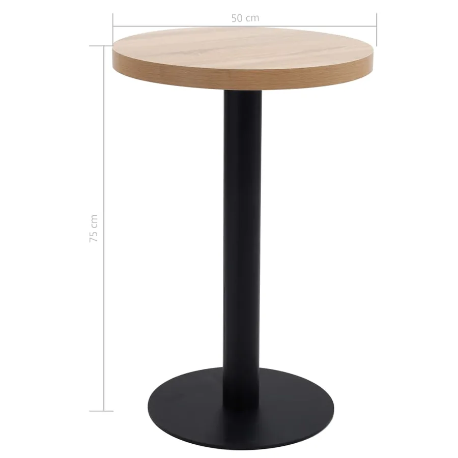 Table de bistro Marron clair 50 cm MDF - 5