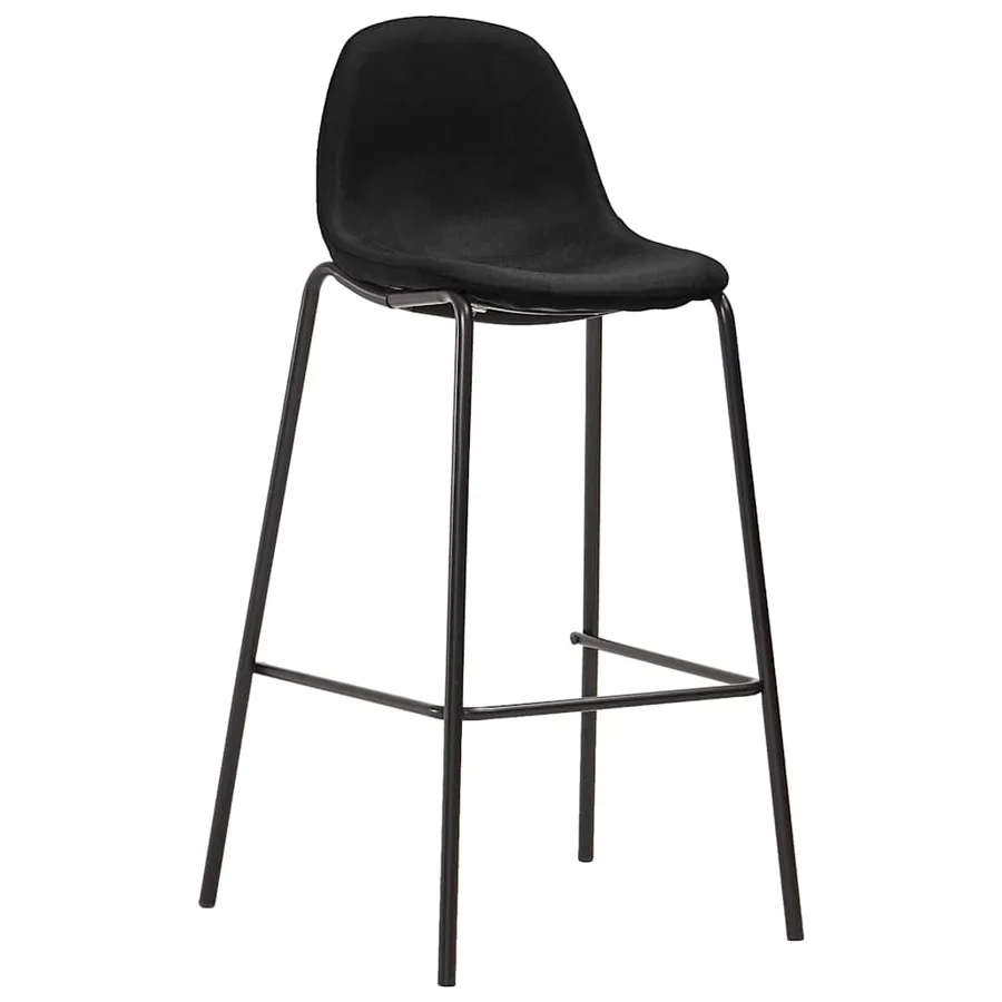 Ensemble de bar 5 pcs Tissu Noir - 4