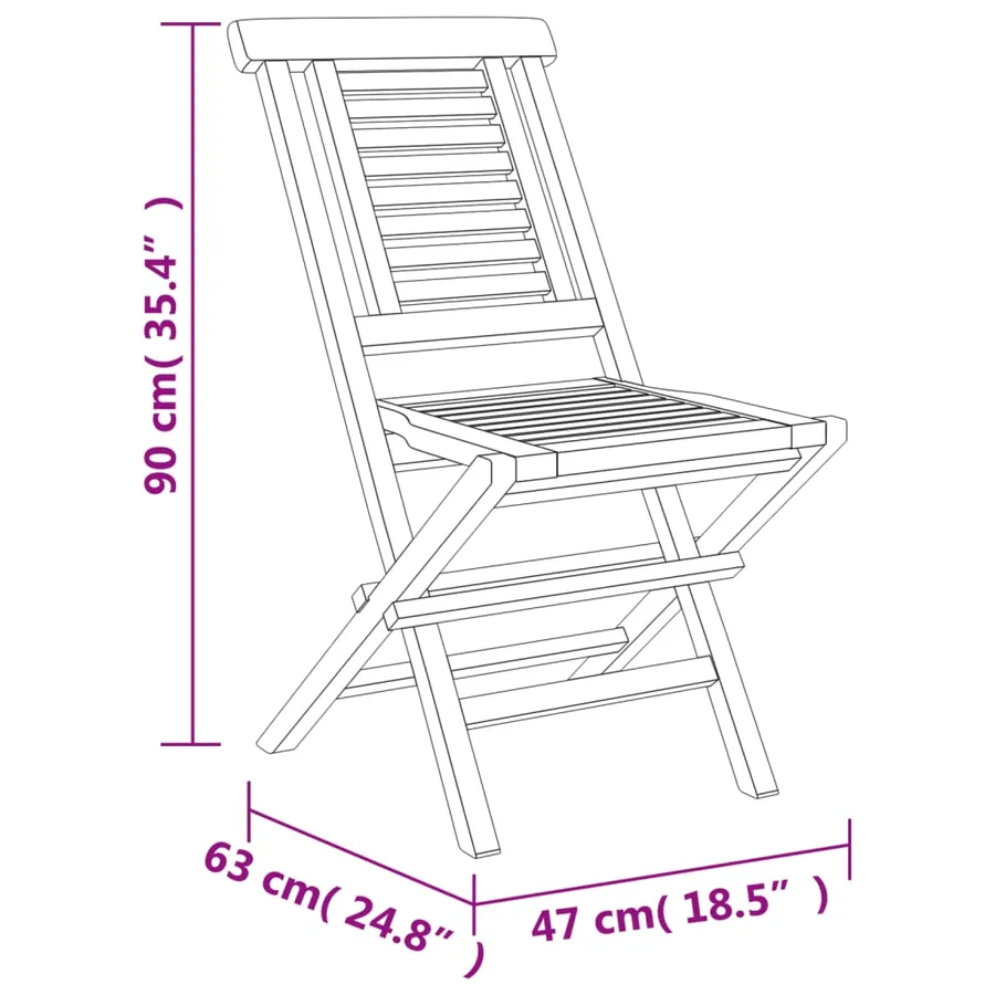 Ensemble à manger de jardin 7 pcs Bois de teck solide - 8