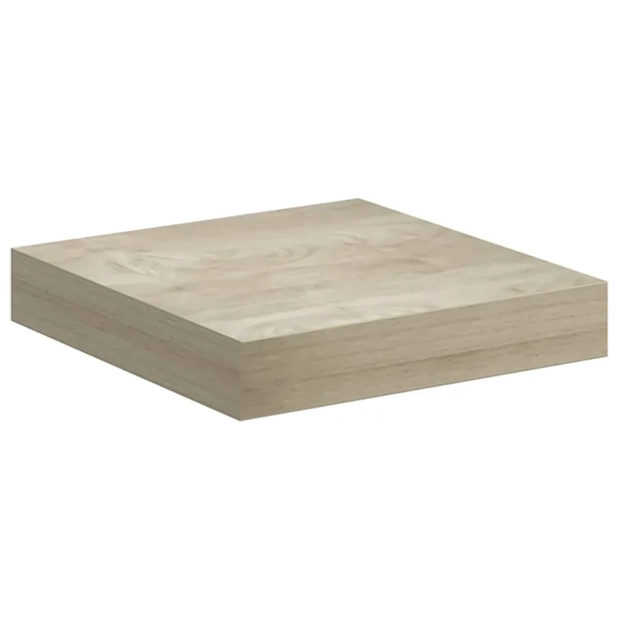 Étagère flottante murale chêne 23x23,5x3,8 cm MDF - 2