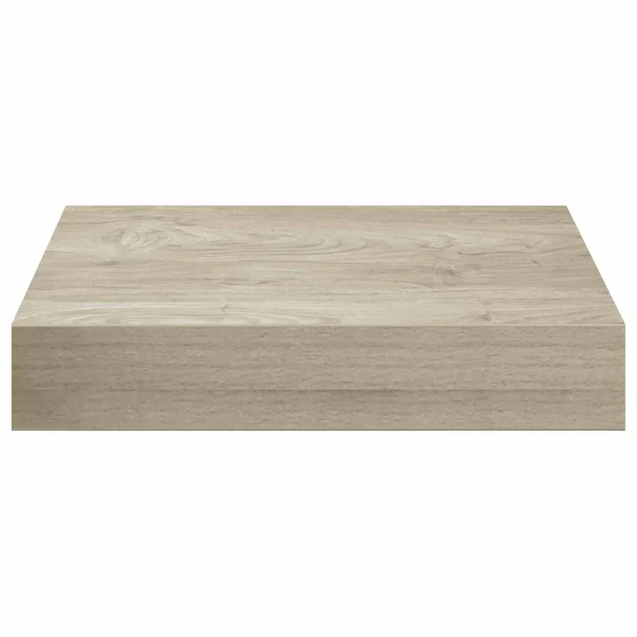 Étagère flottante murale chêne 23x23,5x3,8 cm MDF - 6
