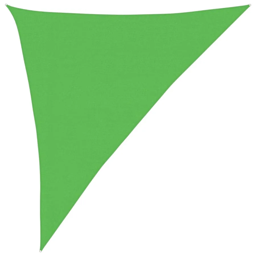 Voile d'ombrage 160 g/m² Vert clair 3x4x5 m PEHD - 2