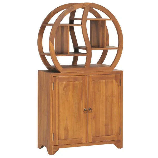 Armoire avec étagère Yin Yang 70x30x130 cm Bois de teck massif