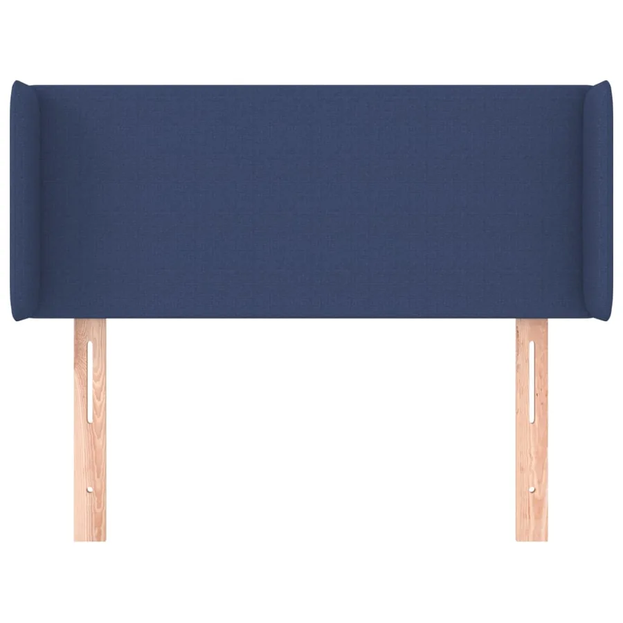 Tête de lit avec oreilles Bleu 103x16x78/88 cm Tissu - 3