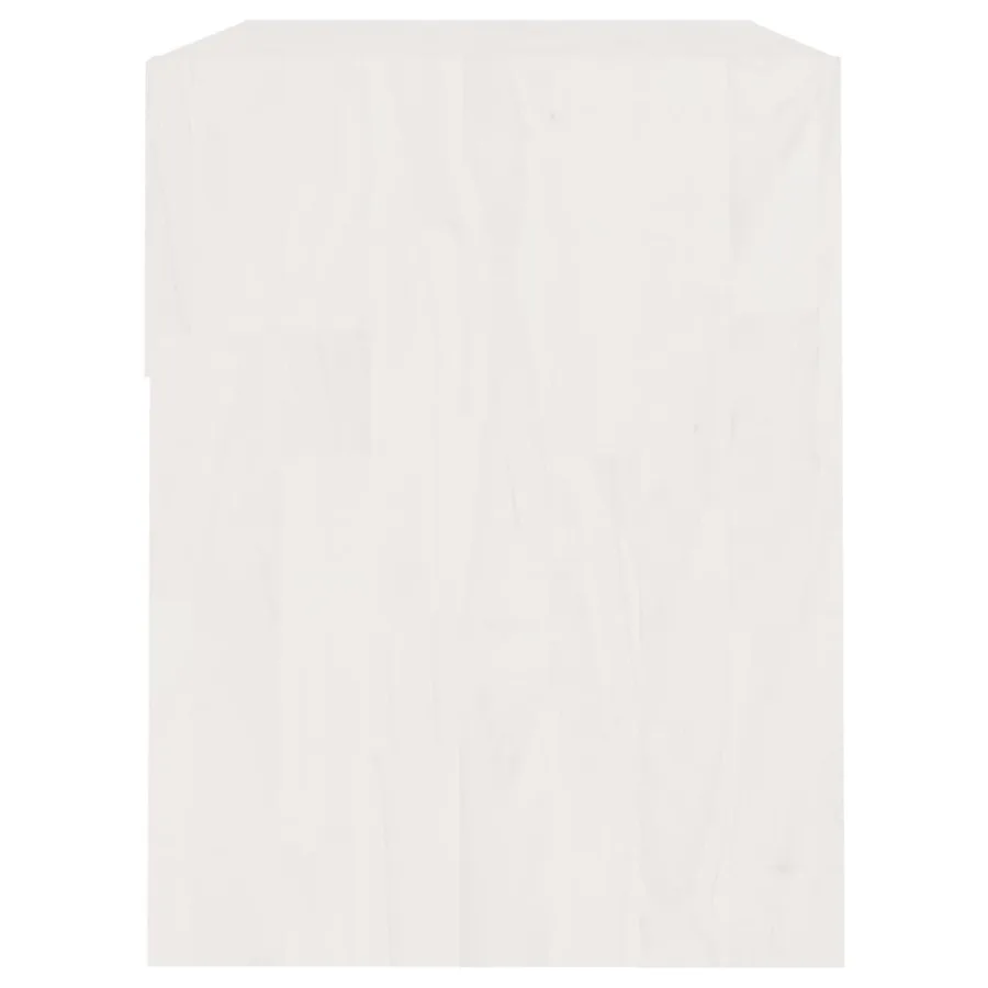 Tables de chevet 2 pcs Blanc 40x31x40 cm Bois de pin massif - 7