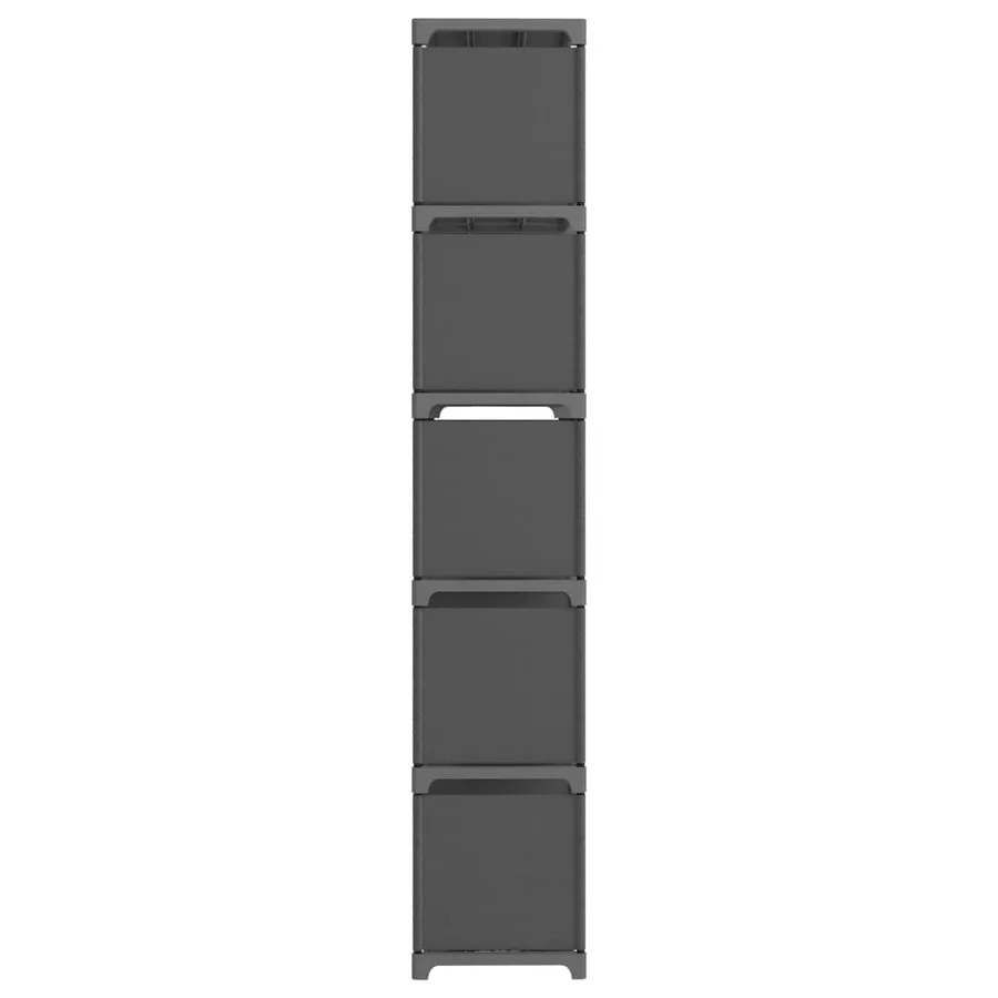 Étagère d'affichage 15 cubes Gris 103x30x175,5 cm Tissu - 3