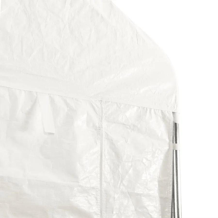 Belvédère avec toit blanc 11,15x4,08x3,22 m polyéthylène - 5
