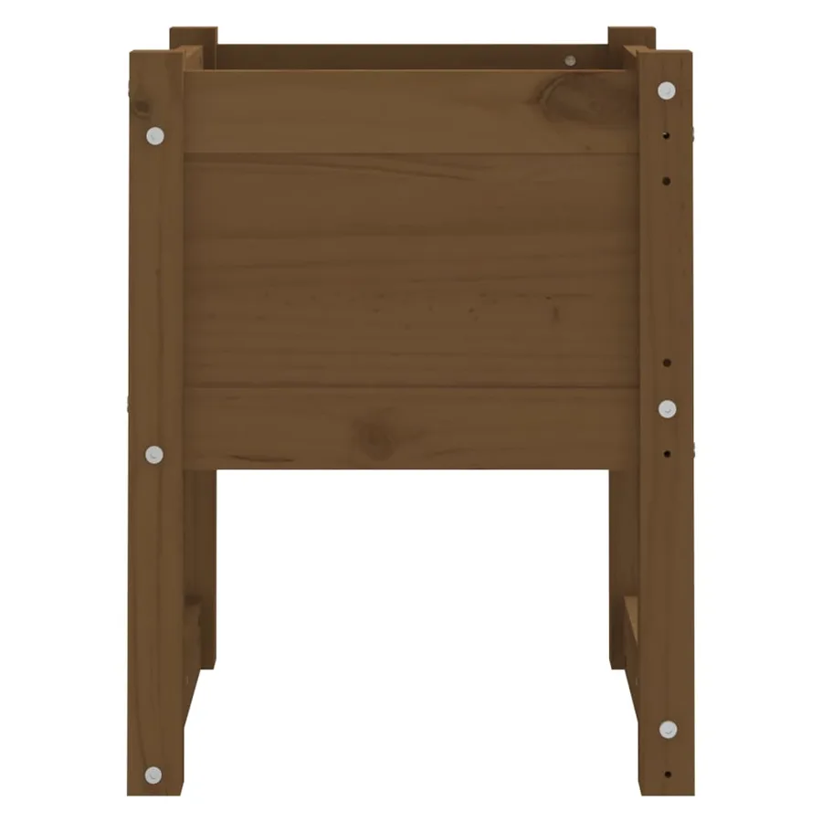 Jardinières 2 pcs Marron miel 40x40x52,5 cm Bois massif de pin - 5