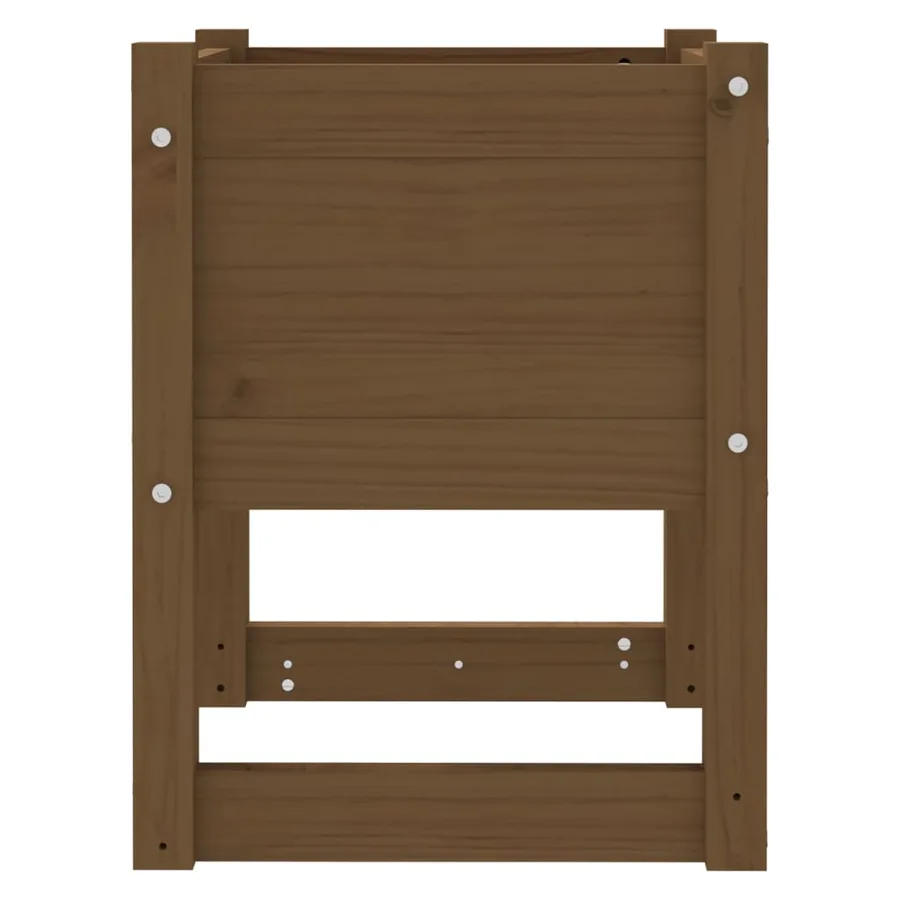Jardinières 2 pcs Marron miel 40x40x52,5 cm Bois massif de pin - 6
