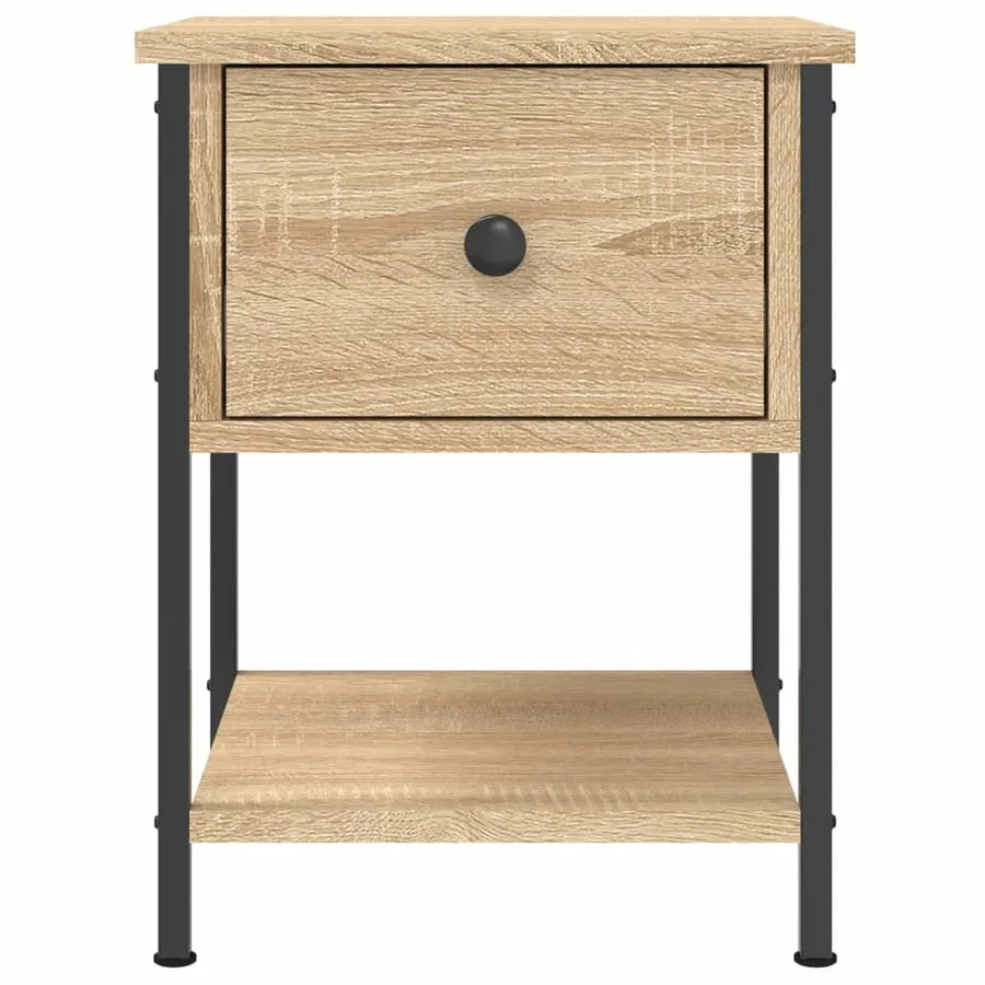 Table de chevet chêne sonoma 34x35,5x45 cm bois d'ingénierie - 6