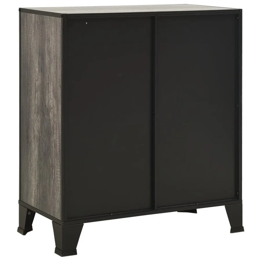 Armoires de rangement 2 pcs Gris 72x36x82 cm Métal et MDF - 6