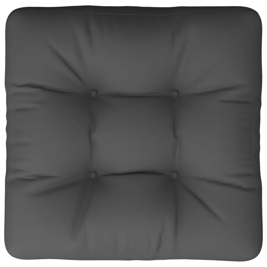 Coussin de palette anthracite 60x60x12 cm tissu - 6