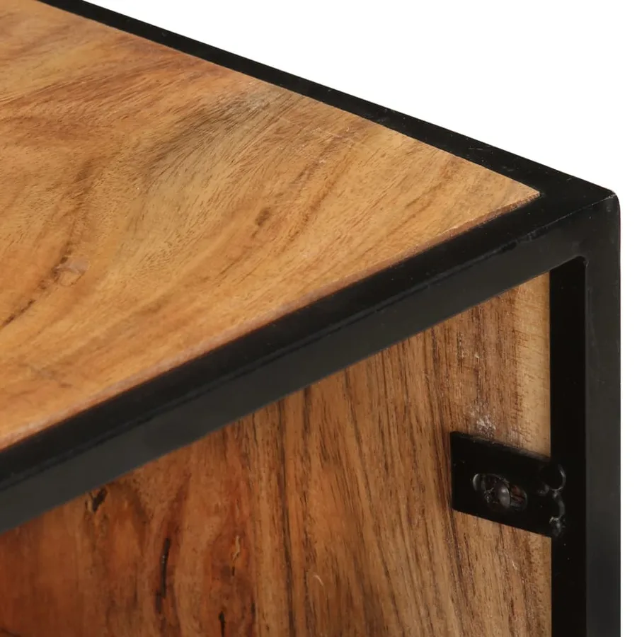 Meuble TV 110x30x45 cm Bois d'acacia massif - 5