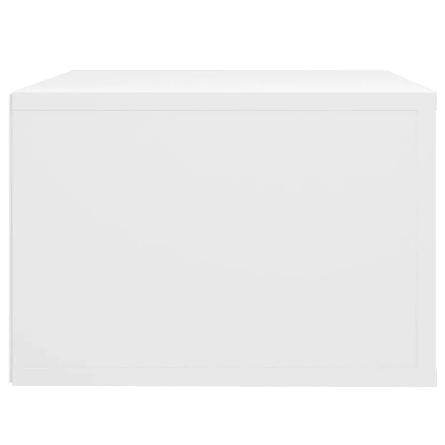 Table de chevet murale Blanc 50x36x25 cm - 8