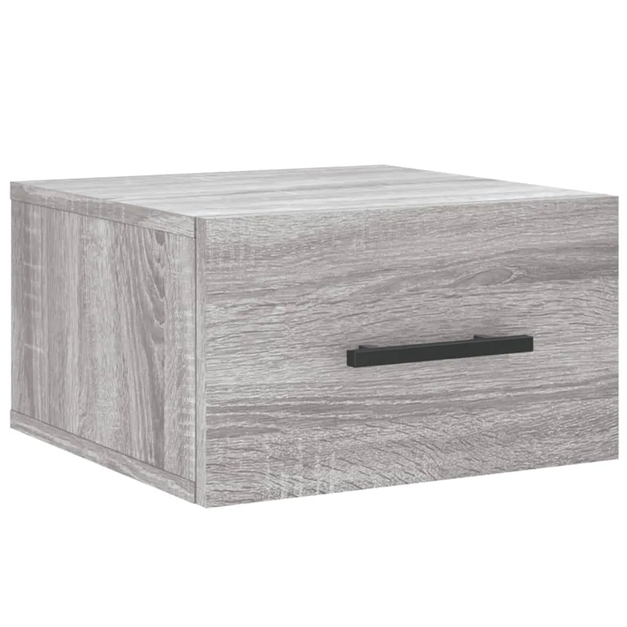 Tables de chevet murales 2 pcs sonoma gris 35x35x20 cm - 3