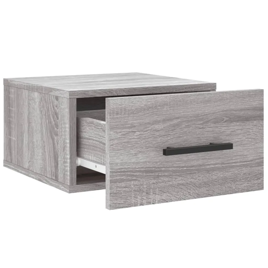 Tables de chevet murales 2 pcs sonoma gris 35x35x20 cm - 5