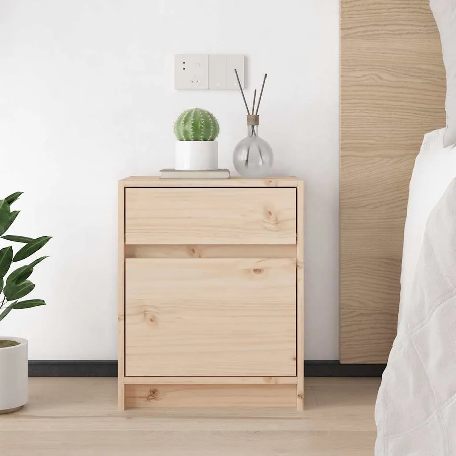 Table de chevet 40x31x50 cm bois de pin massif - 3