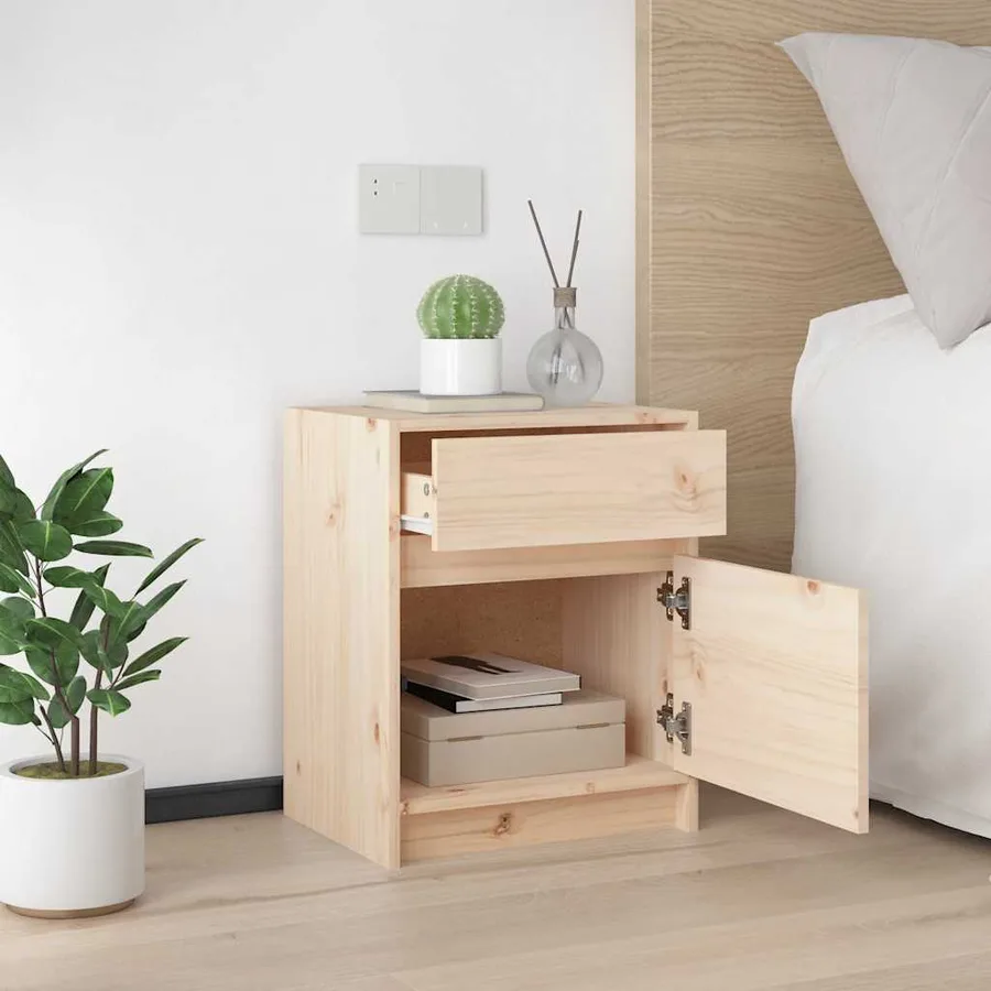 Table de chevet 40x31x50 cm bois de pin massif - 4