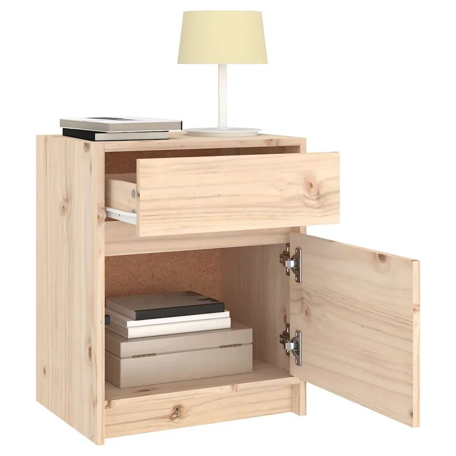 Table de chevet 40x31x50 cm bois de pin massif - 5