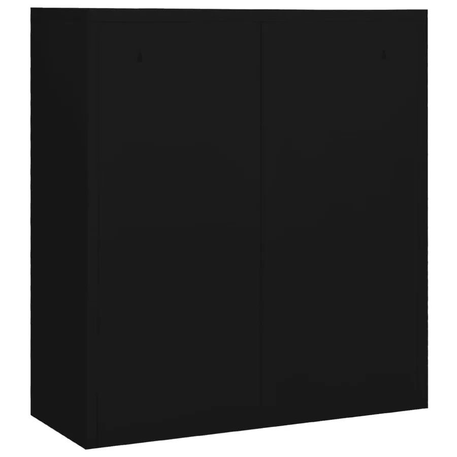 Armoire de bureau Noir 90x40x102 cm Acier - 5