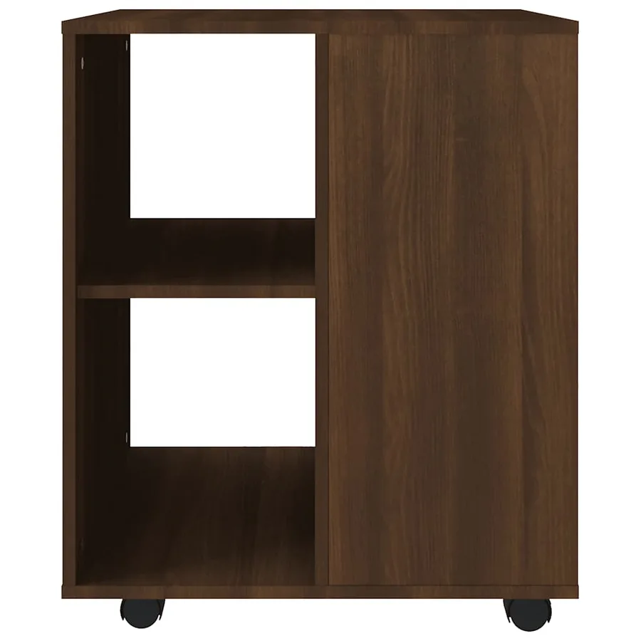 Armoire roulante Chêne marron 60x53x72 cm Bois d'ingénierie - 5