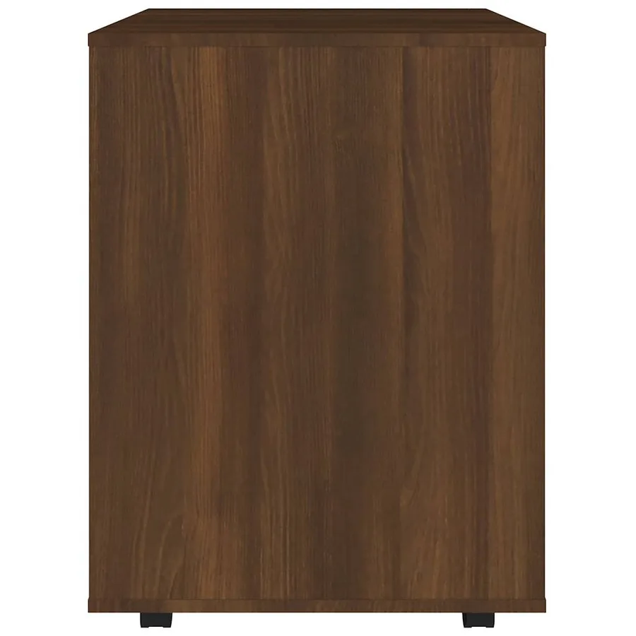 Armoire roulante Chêne marron 60x53x72 cm Bois d'ingénierie - 7
