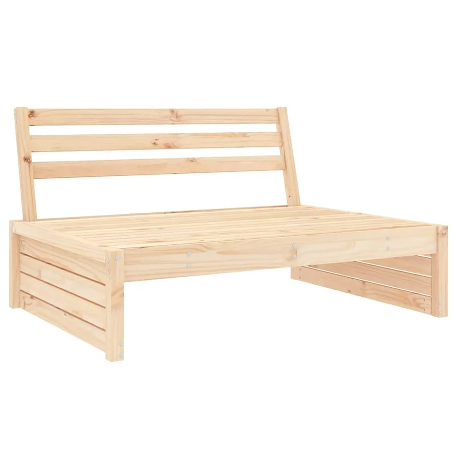 Canapé central 120x80 cm bois de pin massif - 4
