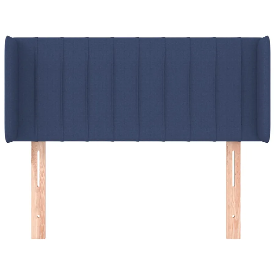 Tête de lit avec oreilles Bleu 103x16x78/88 cm Tissu - 3