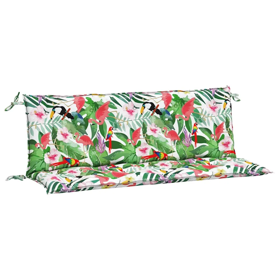 Coussins de banc de jardin lot de 2 multicolore 150x50x7 cm - 2