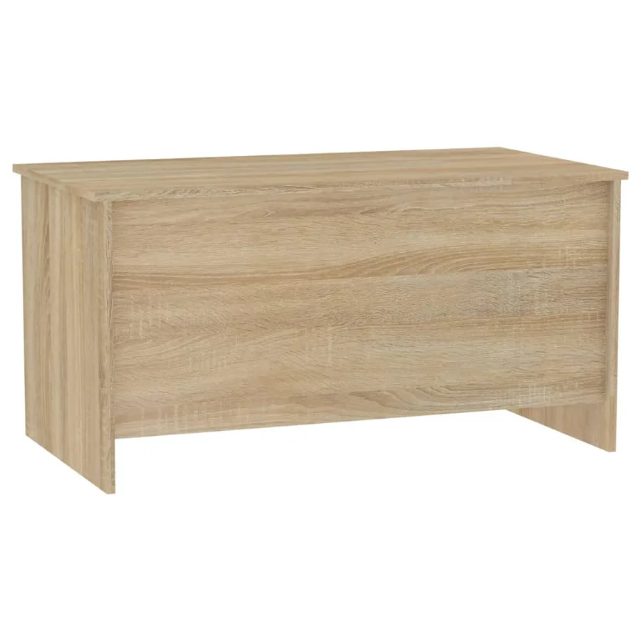 Table basse chêne sonoma 102x55,5x52,5 cm bois d'ingénierie - 3