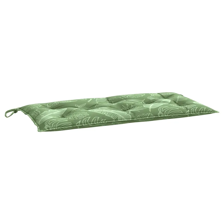 Coussins de banc de jardin lot de 2 motif de feuilles - 5
