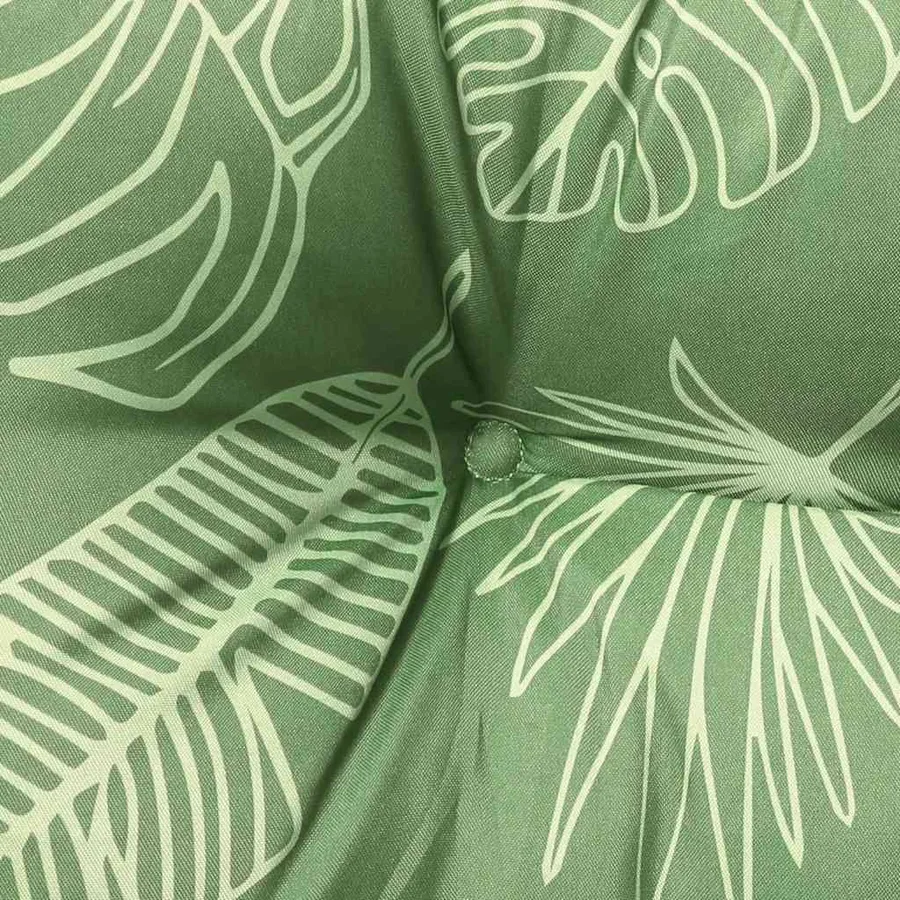 Coussins de banc de jardin lot de 2 motif de feuilles - 7