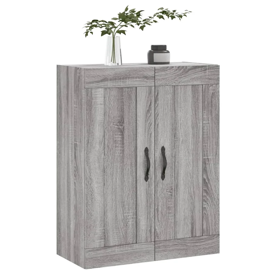 Armoire murale sonoma gris 69,5x34x90 cm bois d'ingénierie - 4