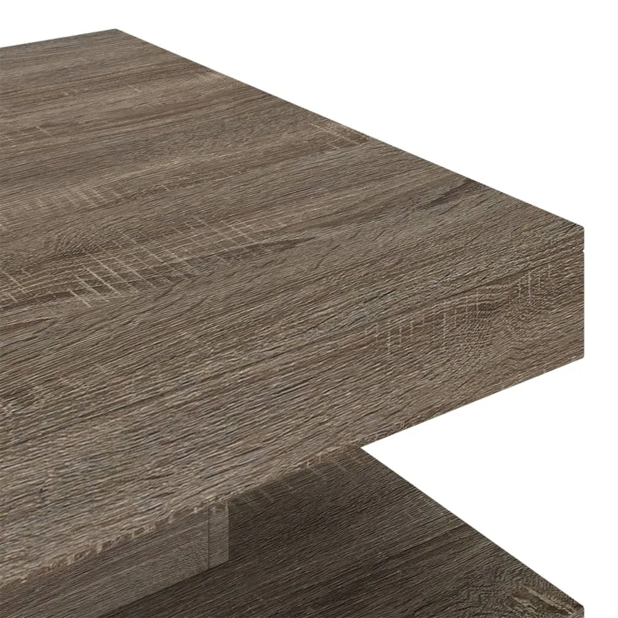 Table basse Gris 60x60x35 cm MDF - 5