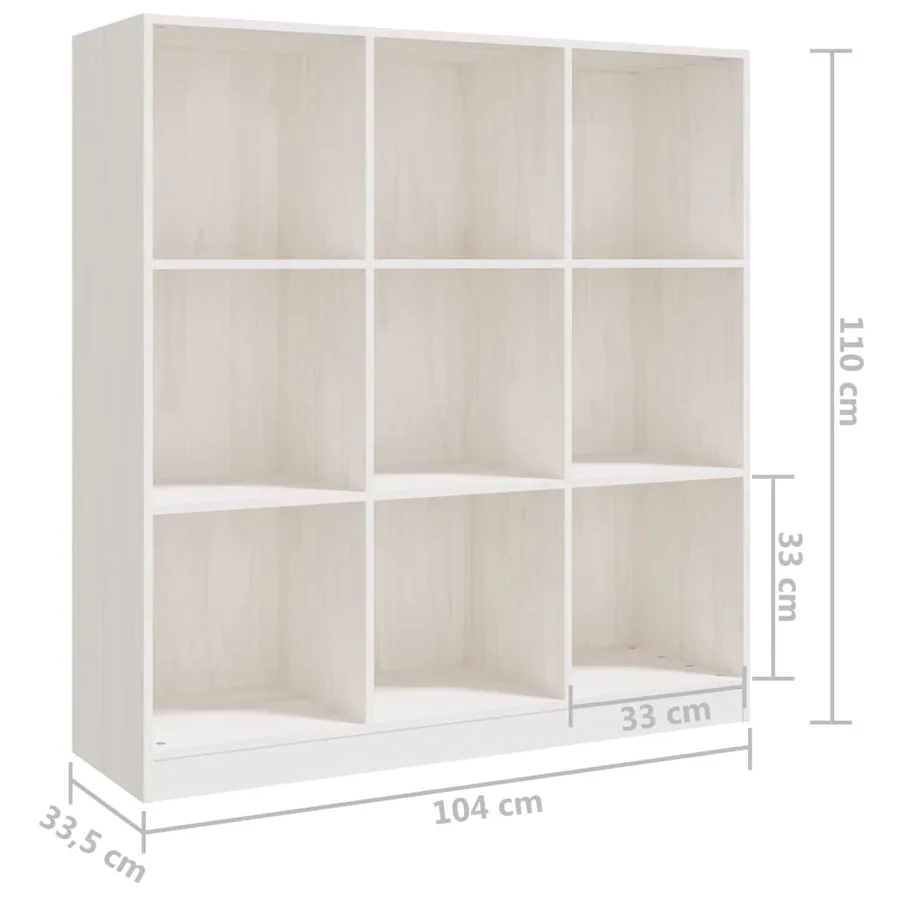 Bibliothèque/Séparateur de pièce 104x33,5x110 cm pin massif - 8