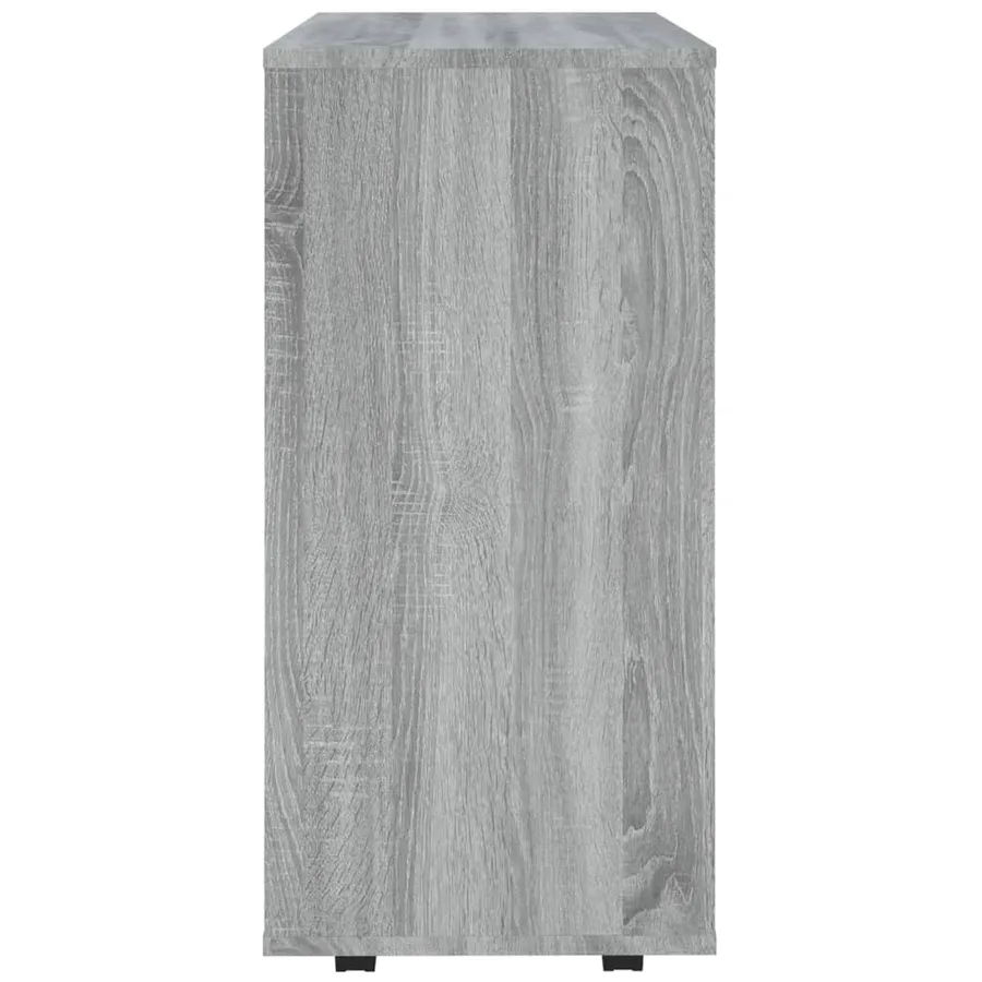 Armoire roulante Sonoma gris 60x35x75 cm Bois d'ingénierie - 7