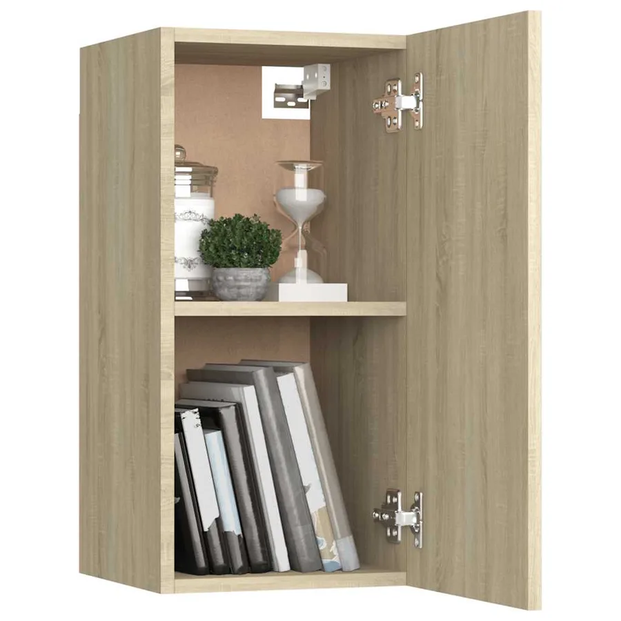 Meuble TV Chêne sonoma 30,5x30x60 cm Bois d’ingénierie - 7