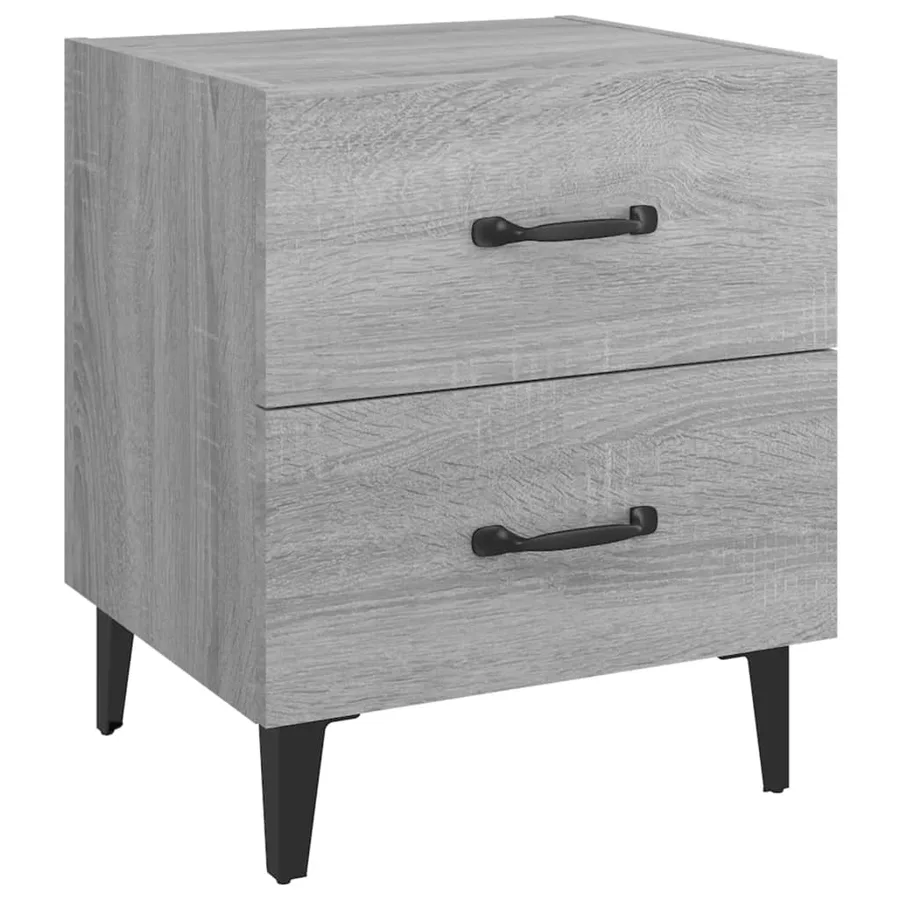 Table de chevet Sonoma gris 40x35x47,5 cm - 2