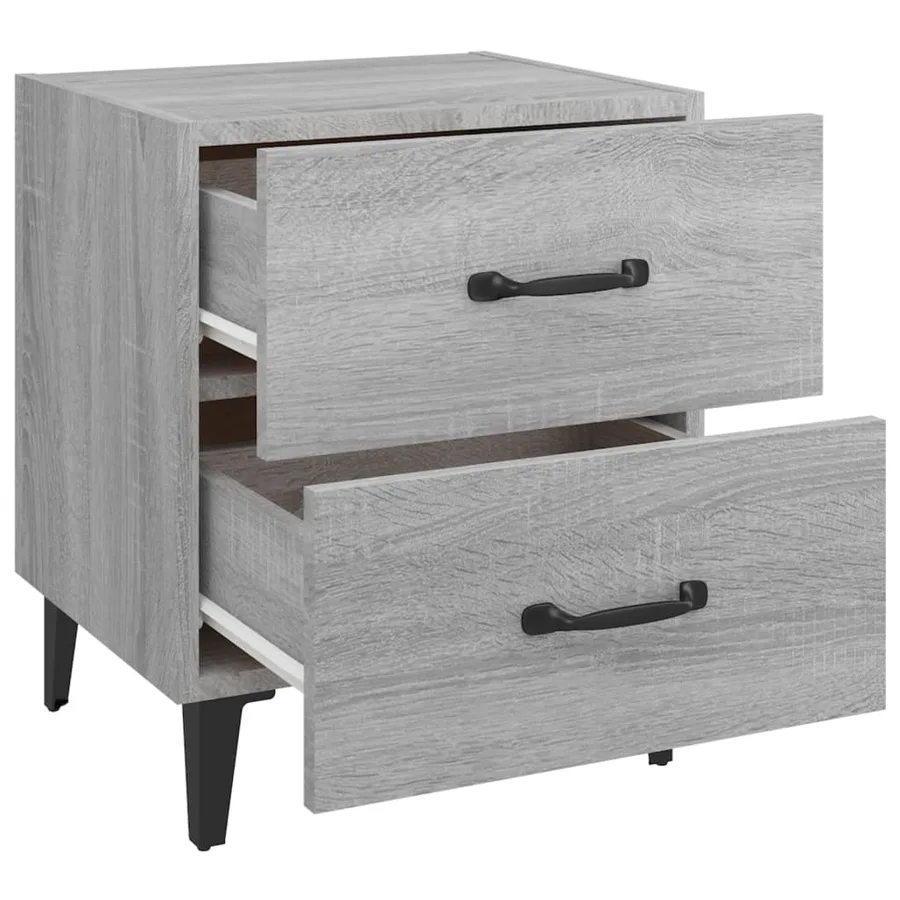 Table de chevet Sonoma gris 40x35x47,5 cm - 5