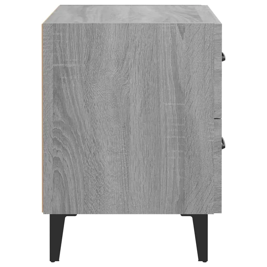 Table de chevet Sonoma gris 40x35x47,5 cm - 6