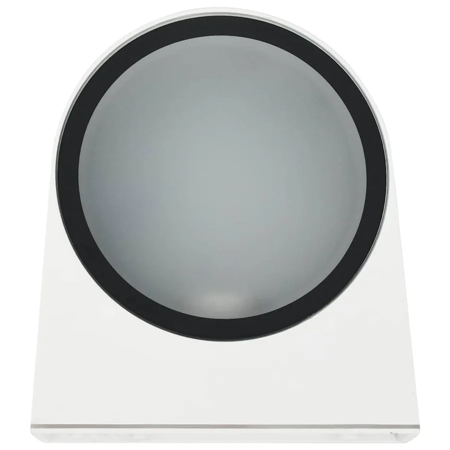 2 pcs Appliques murales d'extérieur 1 W Blanc Rond - 4