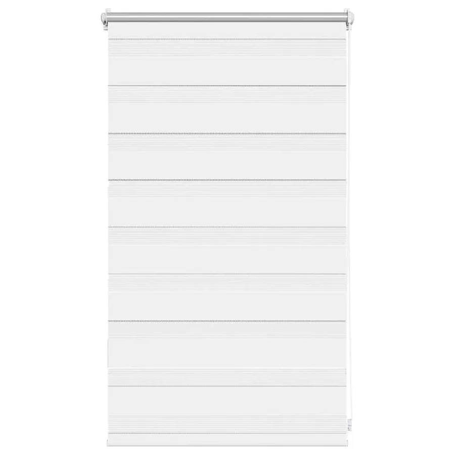 Store vénitien zébré 50,9 x 100 cm, largeur du tissu 46,7 cm, blanc - 2