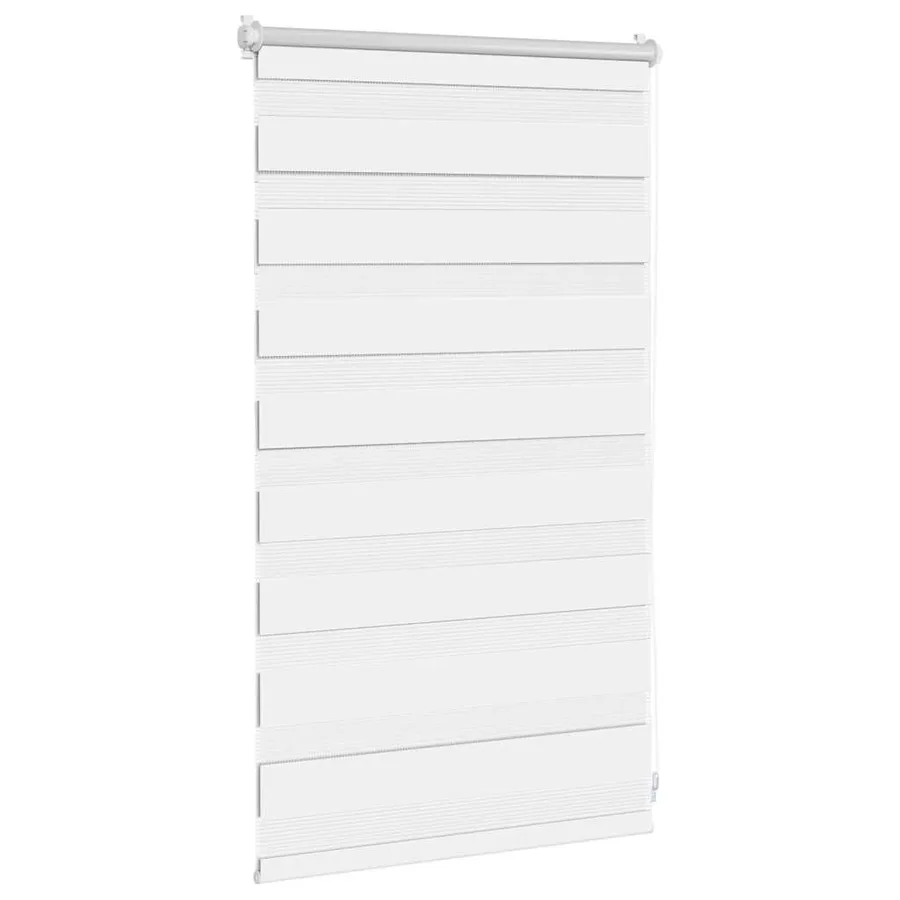 Store vénitien zébré 50,9 x 100 cm, largeur du tissu 46,7 cm, blanc - 3