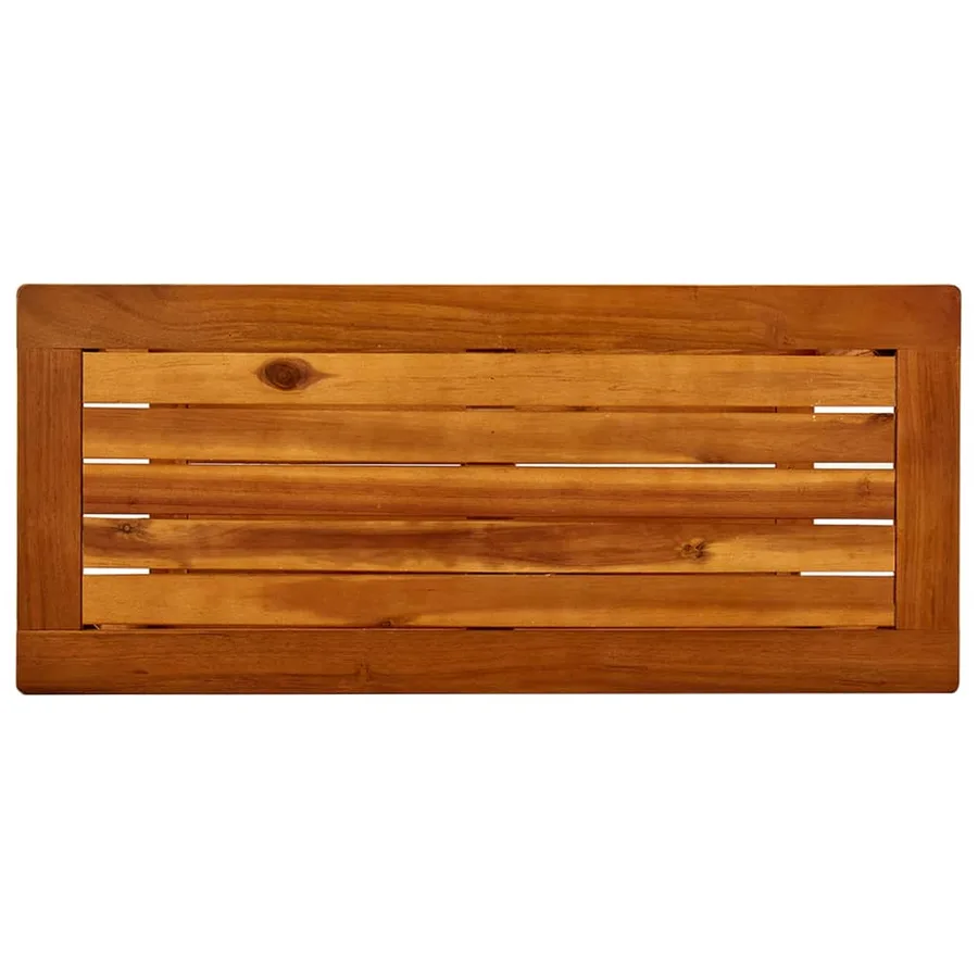 Table console de jardin 80x35x75 cm Bois d'acacia solide - 4