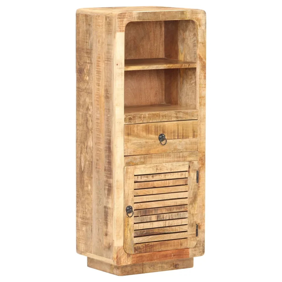 Buffet 45x32x110 cm Bois de manguier brut - 8