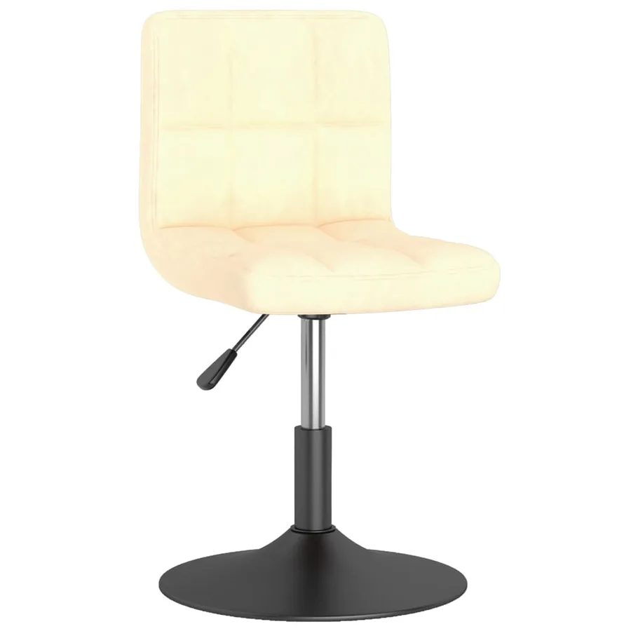 Chaises pivotantes à manger lot de 2 crème velours - 3
